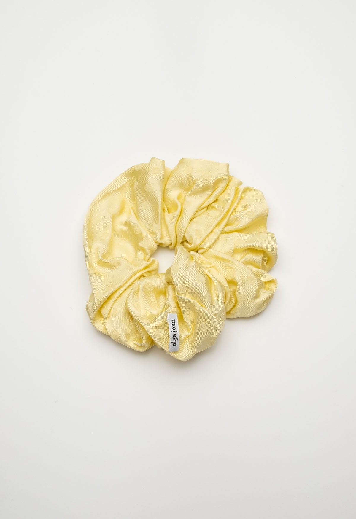 Oversized Scrunchie Jacquard Limone