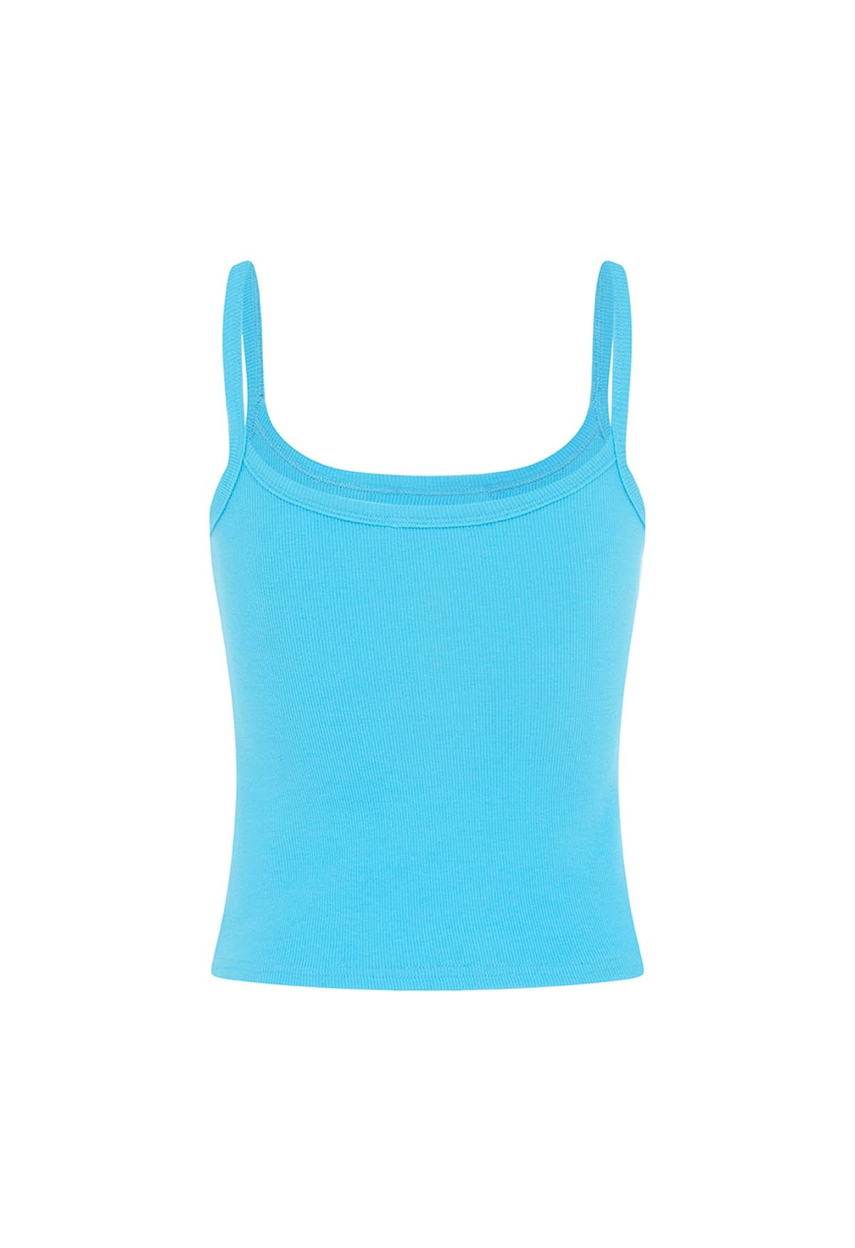Ribbed Singlet Acqua