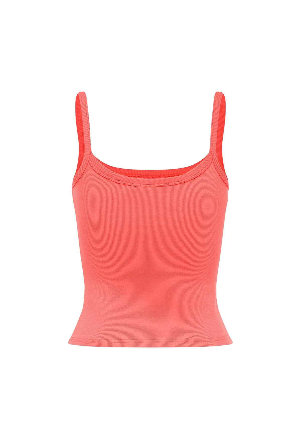 Ribbed Singlet Corallo