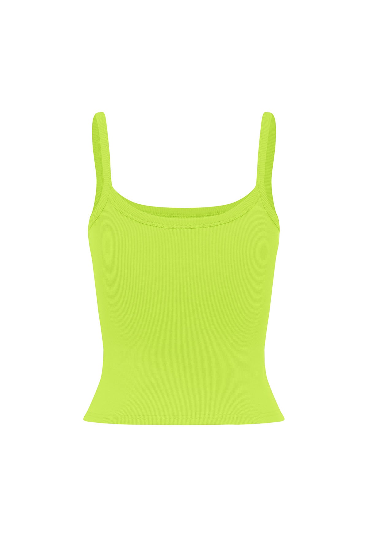 Ribbed Singlet Lime