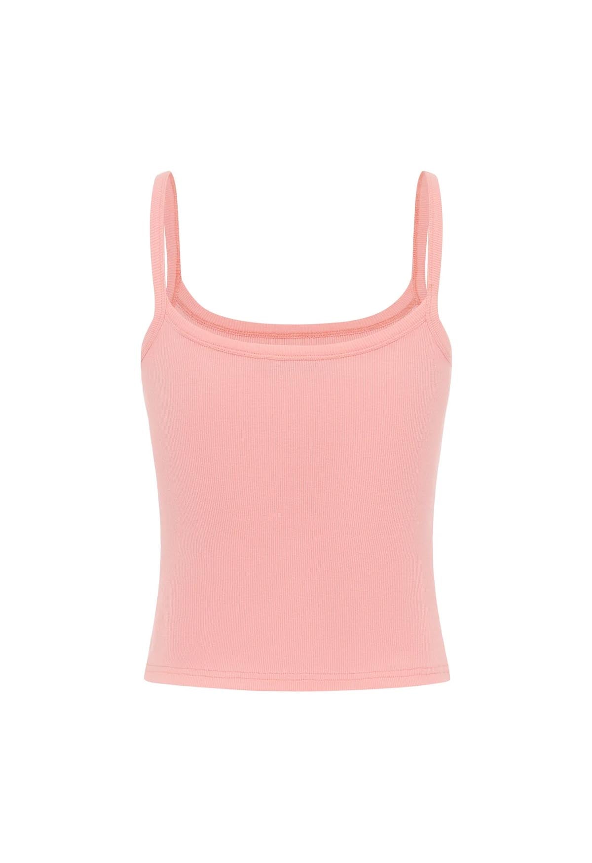 Ribbed Singlet Rosa