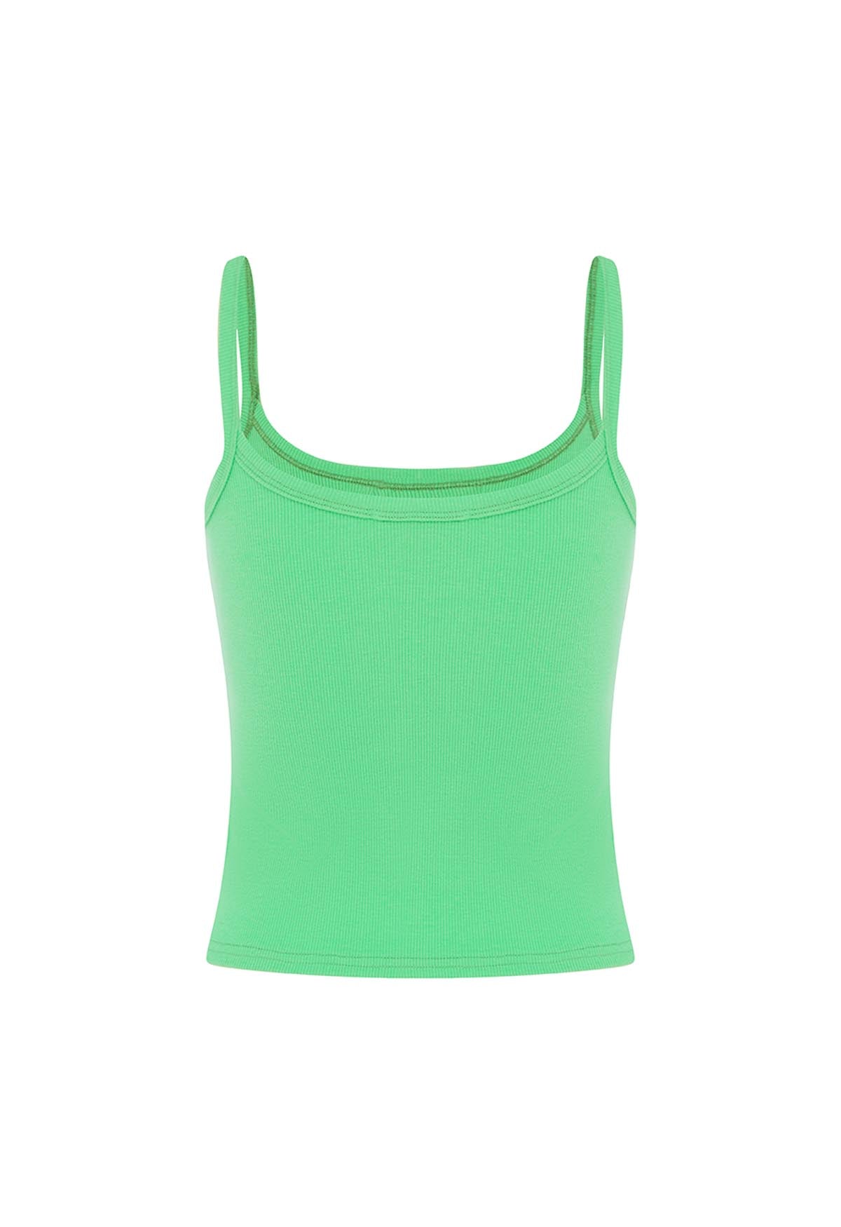 Ribbed Singlet Verde