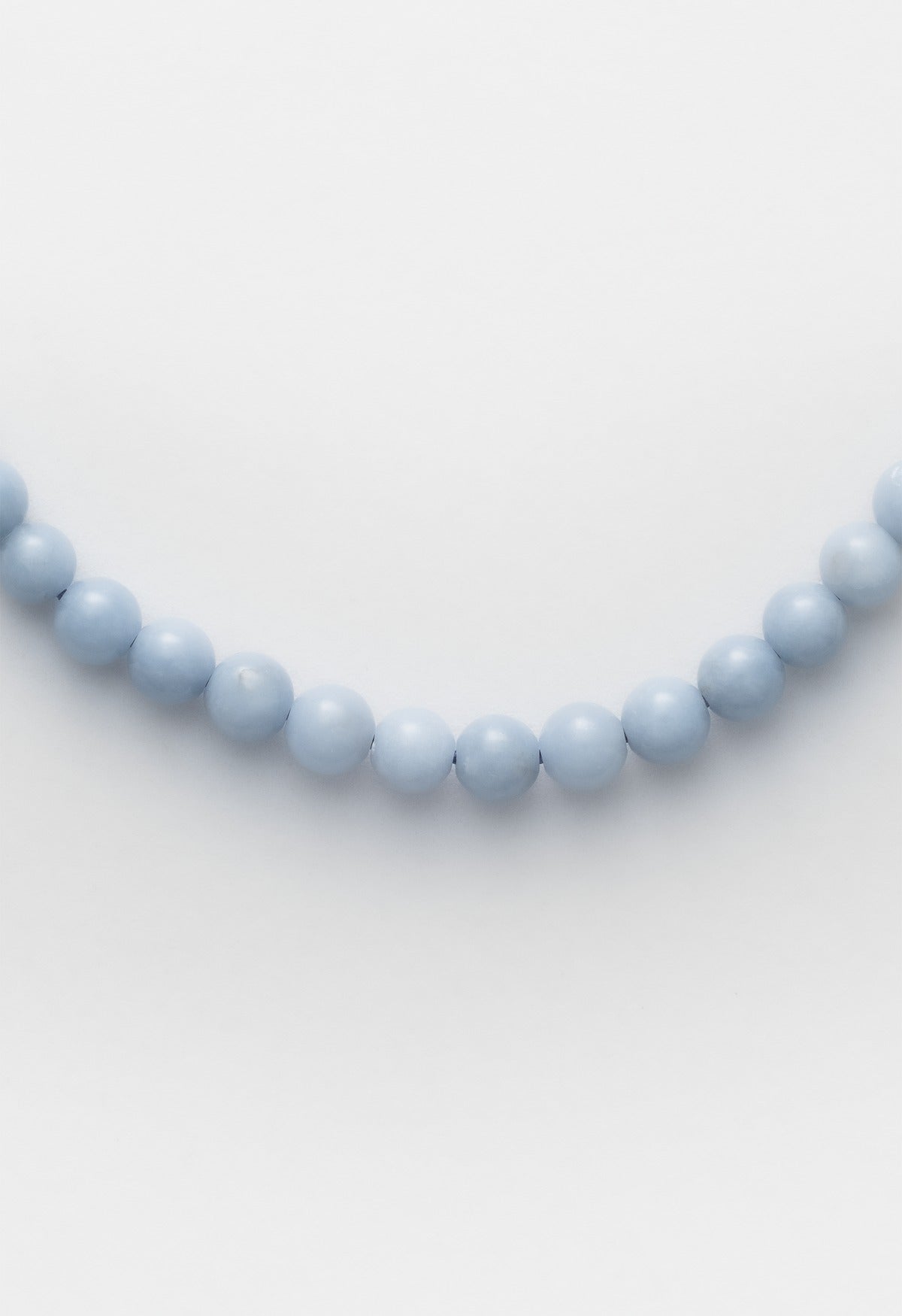 Sun Ray Necklace Angelite Silver 6mm