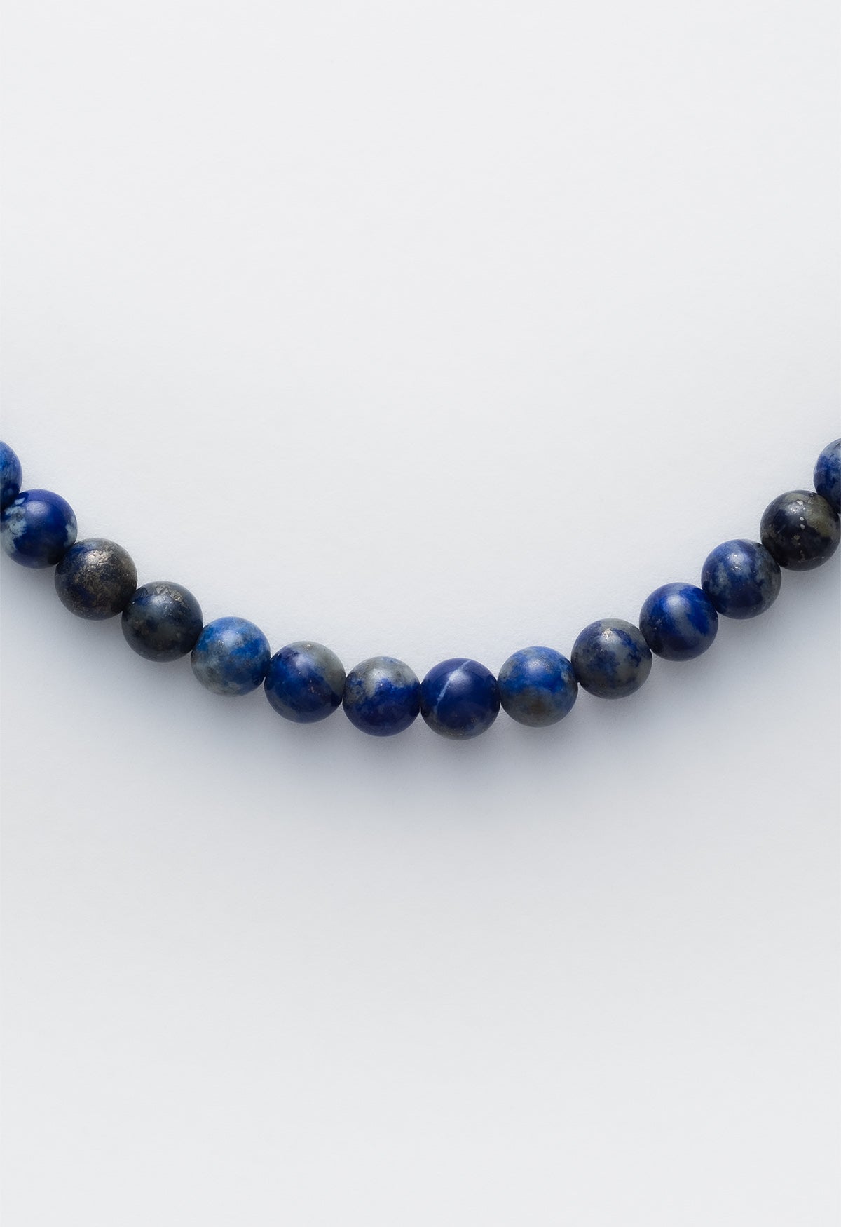 Sun Ray Necklace Lapis Silver 6mm