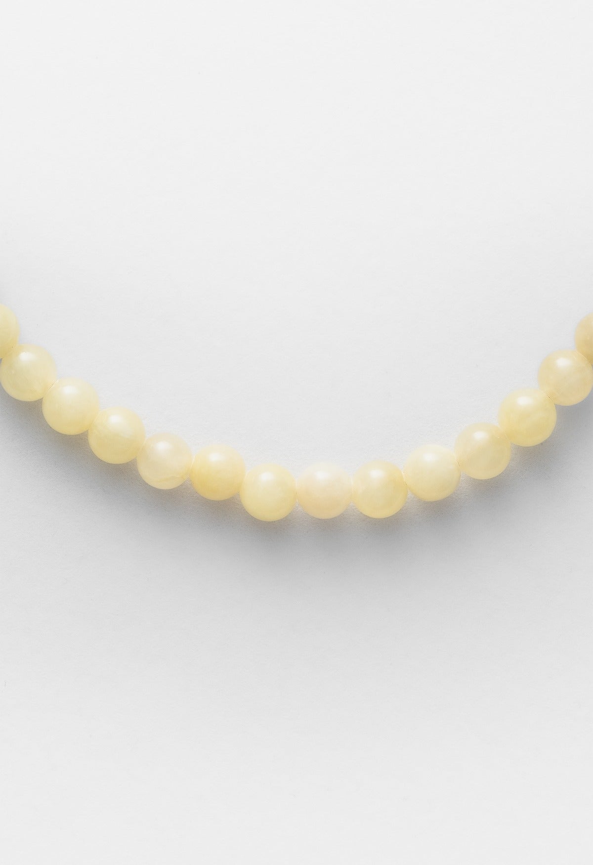Sun Ray Necklace Yellow Jade Silver 6mm