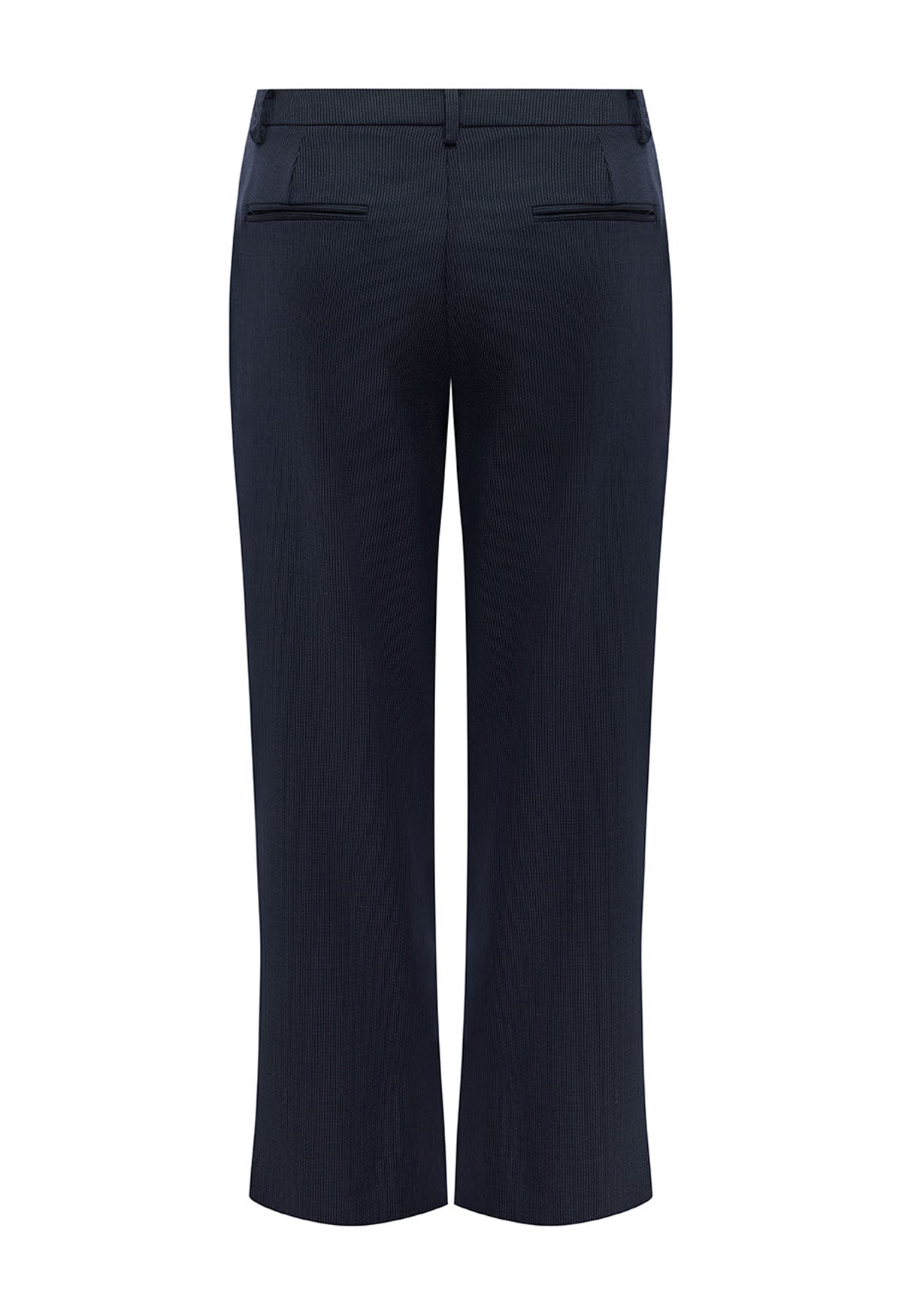 Tailored Low-Rise Pant Navy Pinstripe