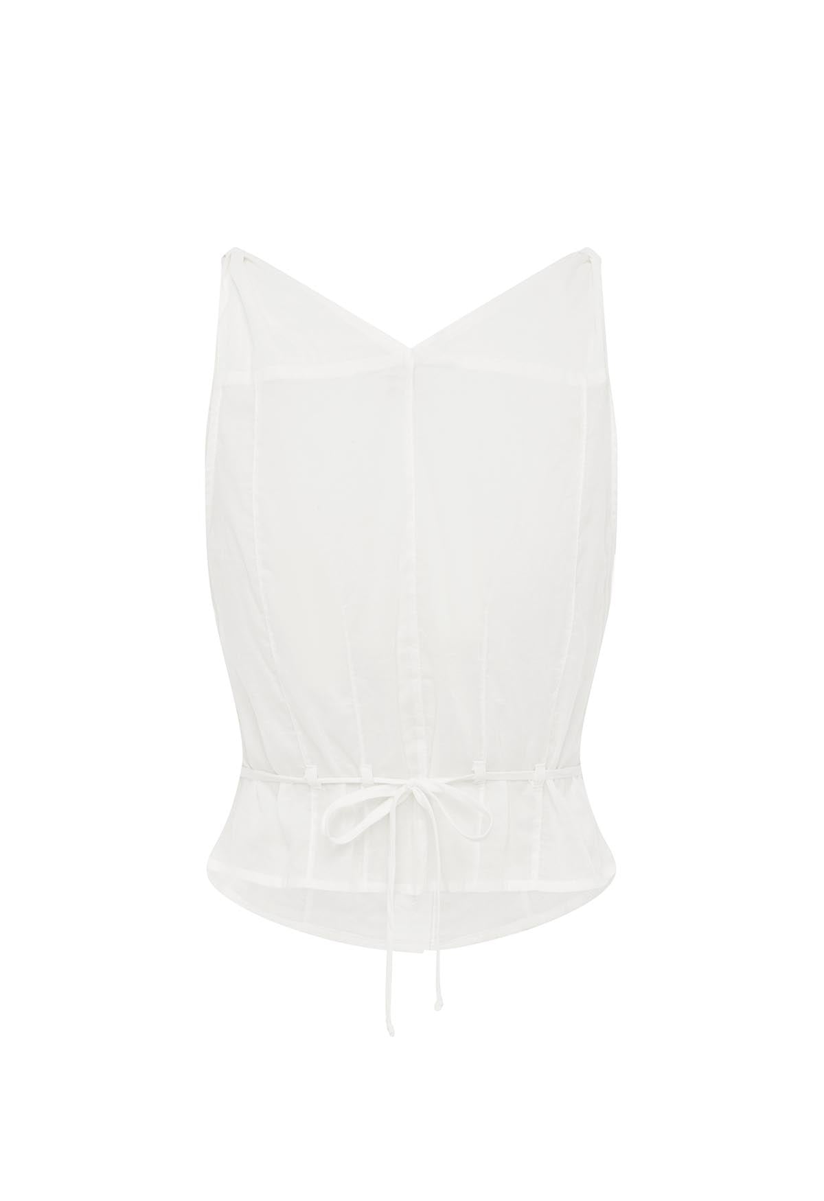 Twist Shoulder Bustier Bianca