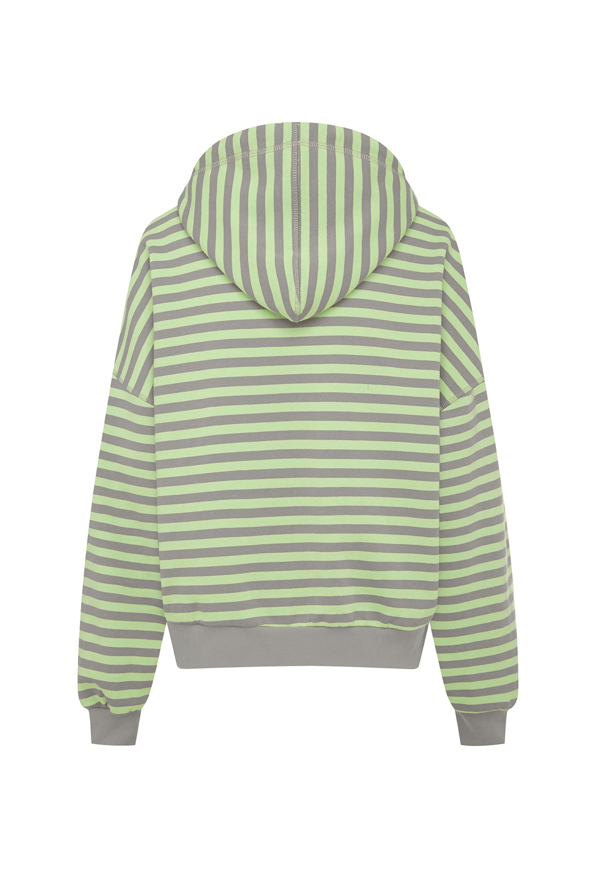 Zip Hoodie Menta Stripe