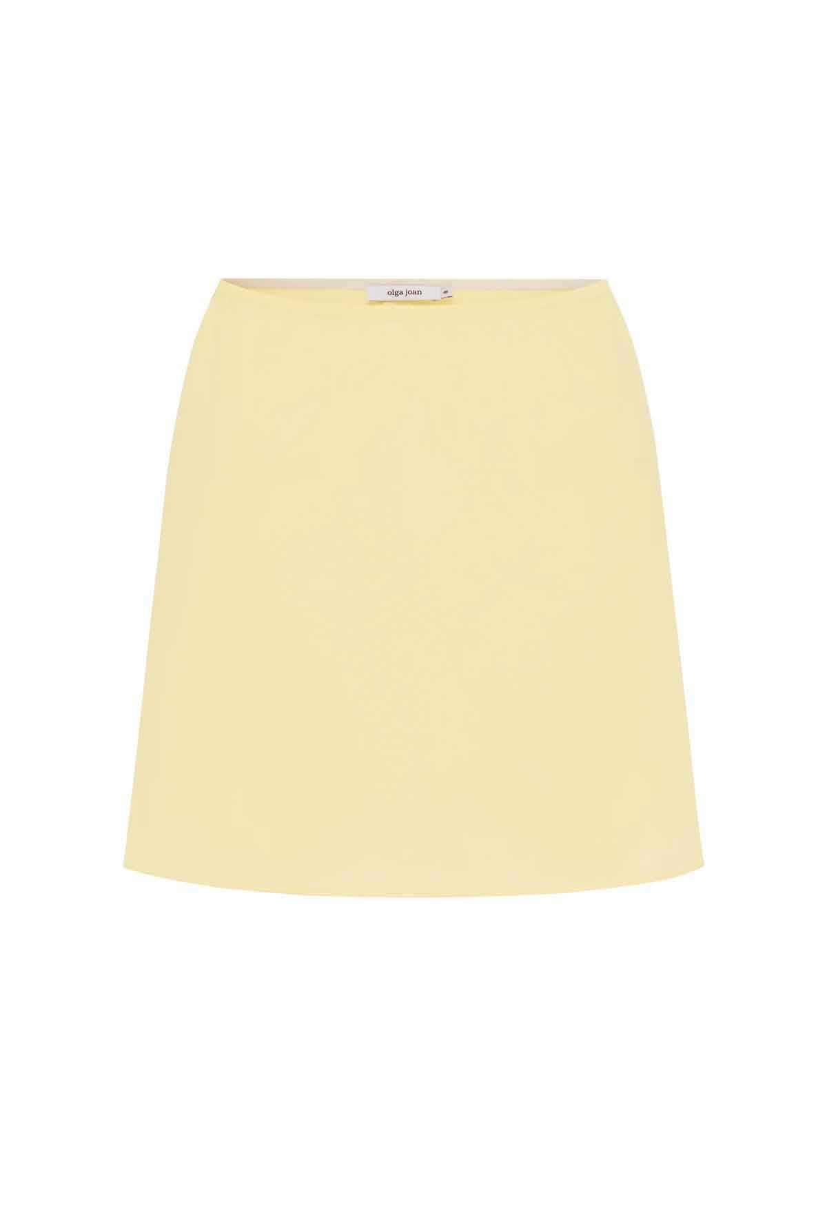 Mini Slip Skirt Limone Tencel