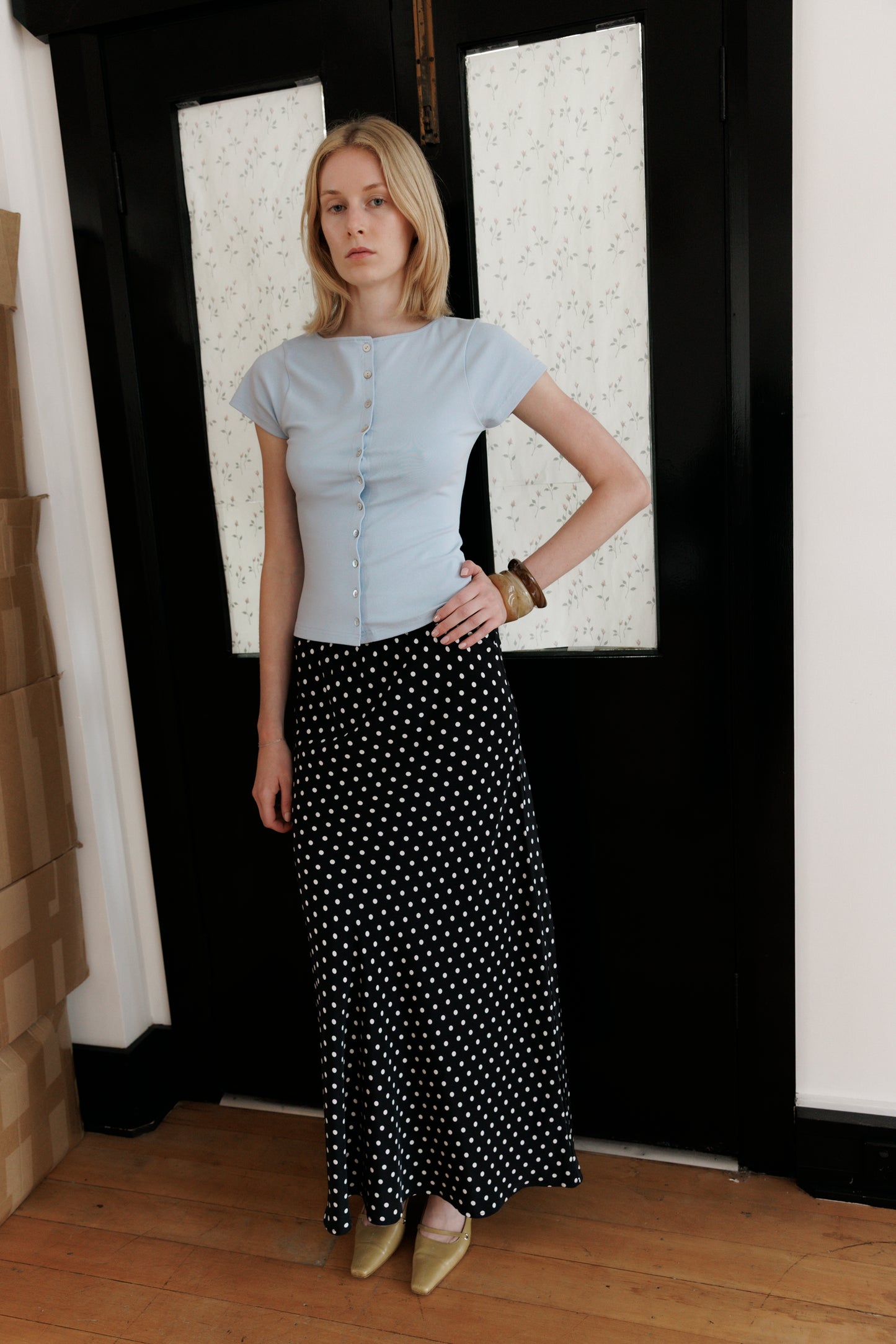 Button-Through Tee Cielo