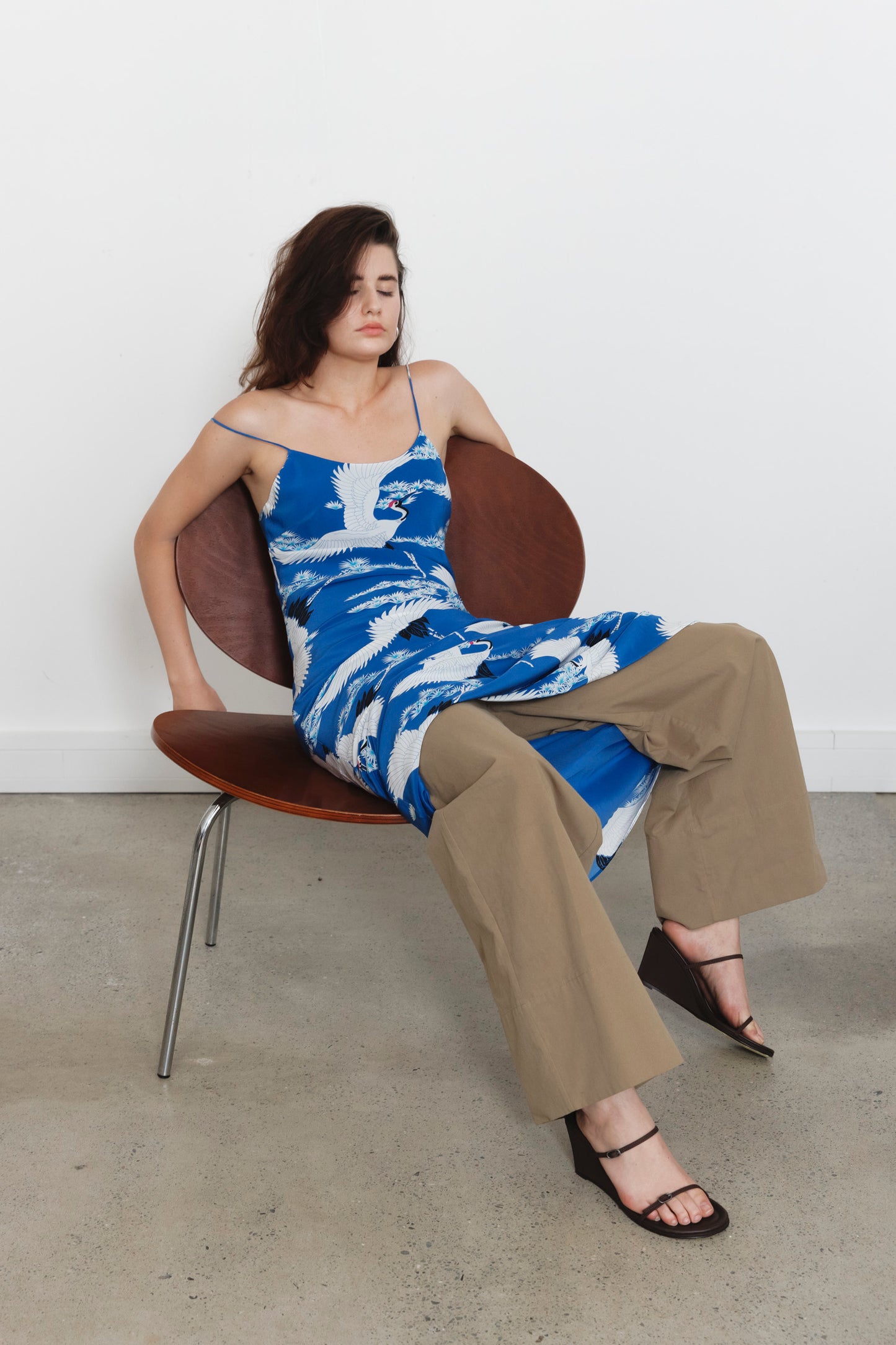 Mid-Rise Drawcord Pant Tortora