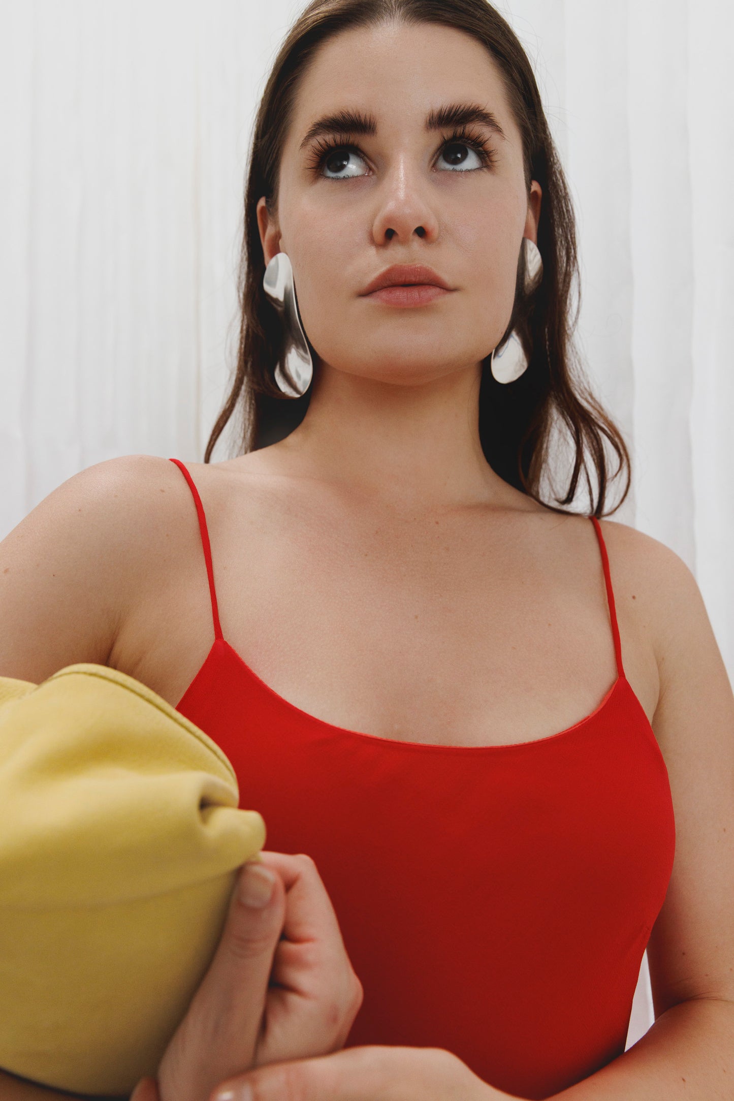 Bias Slip Dress Pomodoro