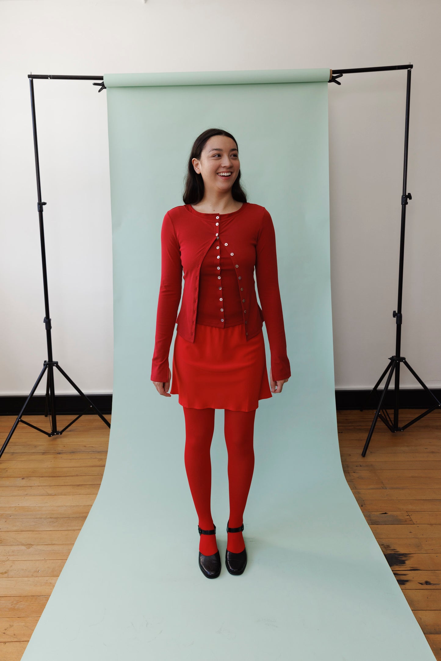 Bias Mini Skirt Pomodoro