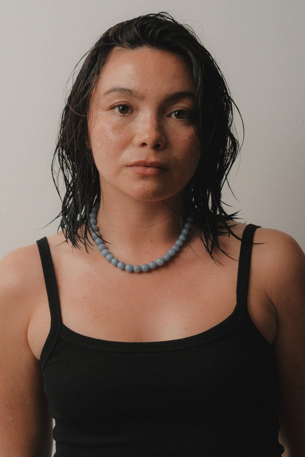 Olga Joan Sun Ray Necklace Angelite (M)