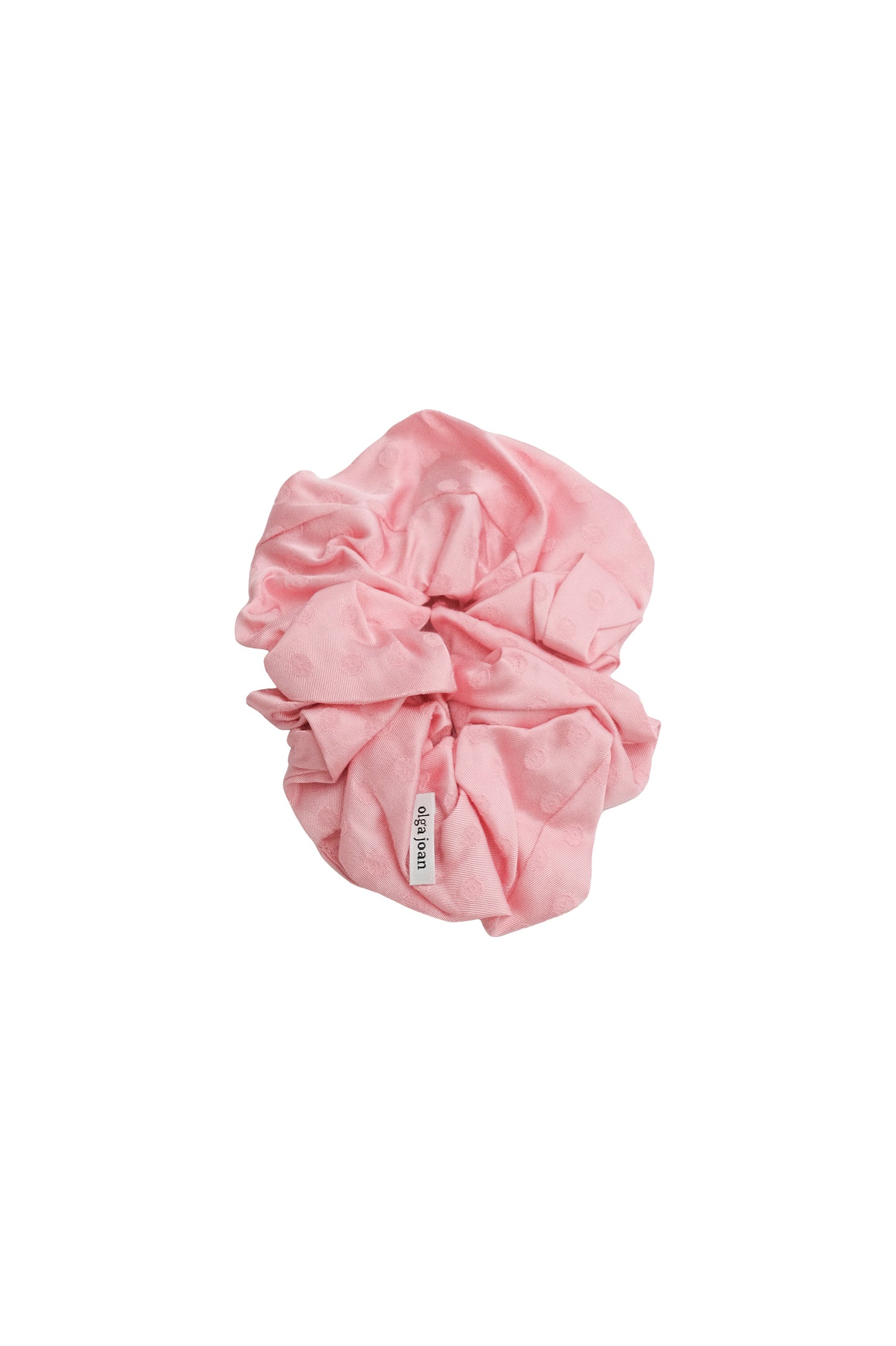 Oversized Scrunchie Jacquard Rosa