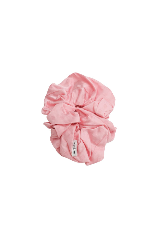 Oversized Scrunchie Jacquard Rosa