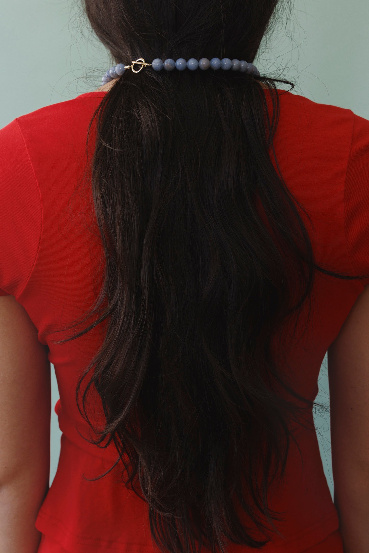 Olga Joan Sun Ray Necklace Angelite (M)