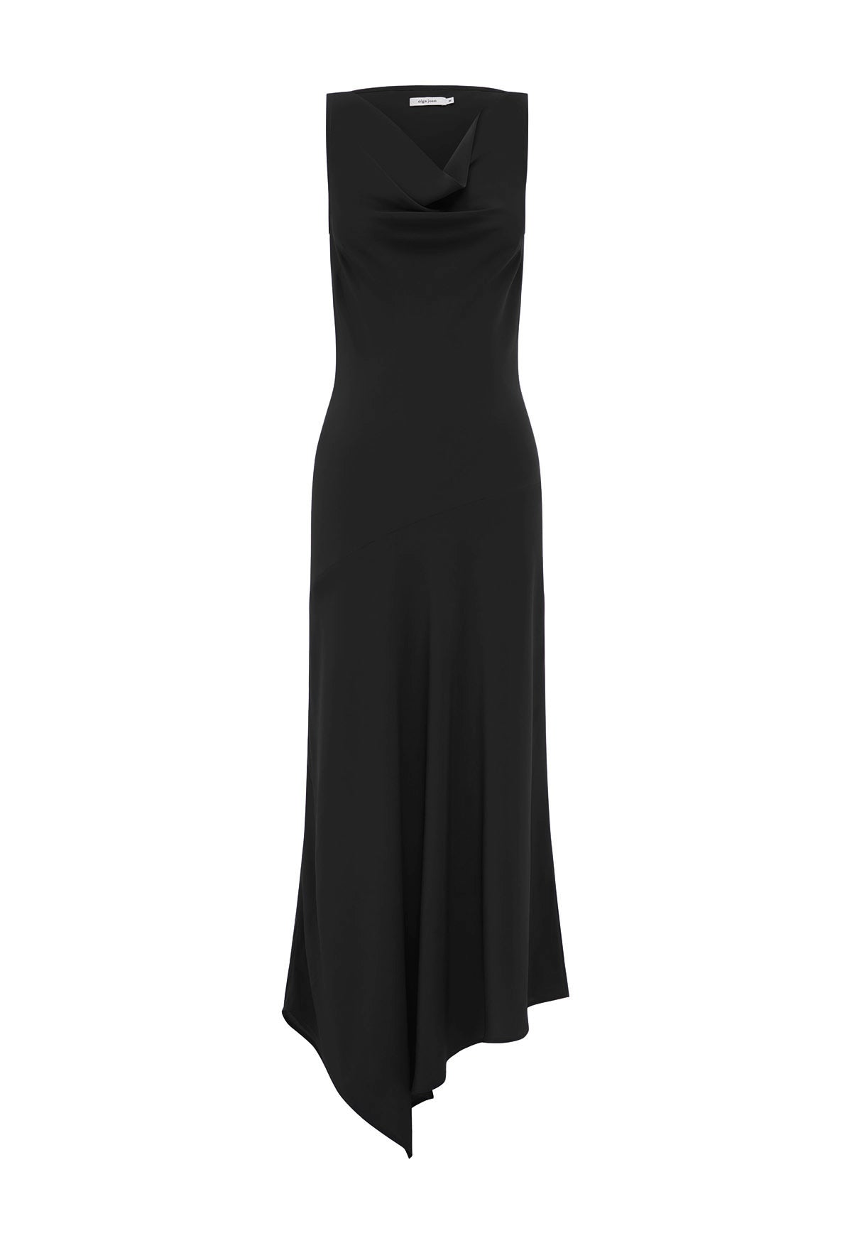 Asymmetrical Cowl Dress Nera