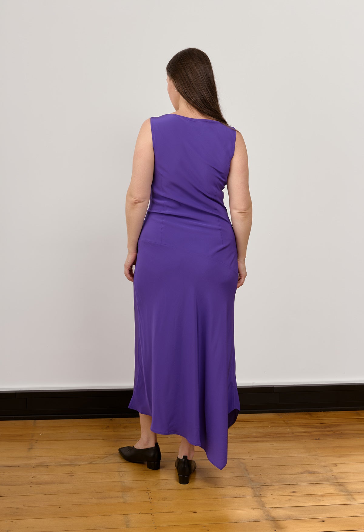 Asymmetrical Cowl Dress Viola