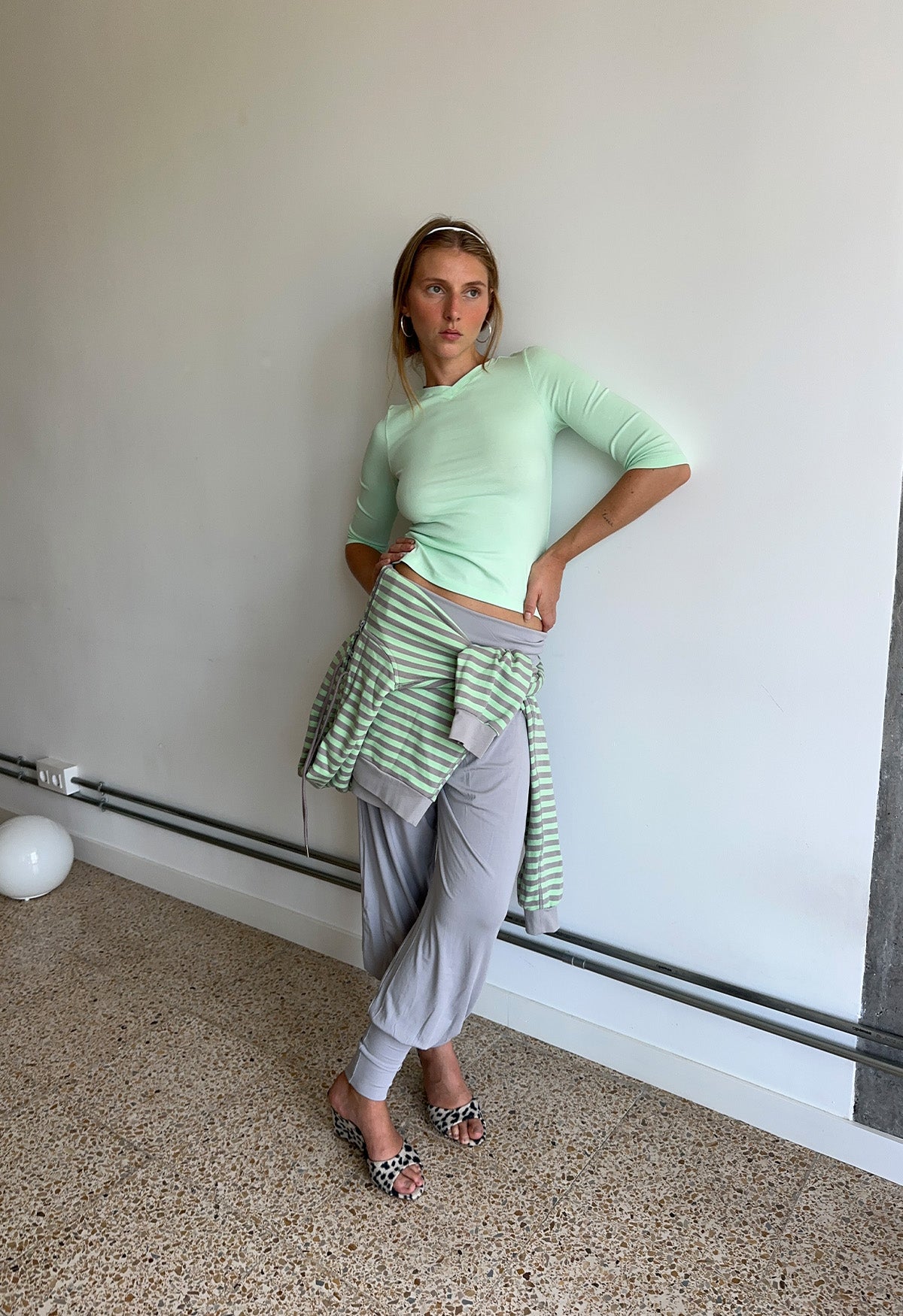 Baby V-Neck Top Menta