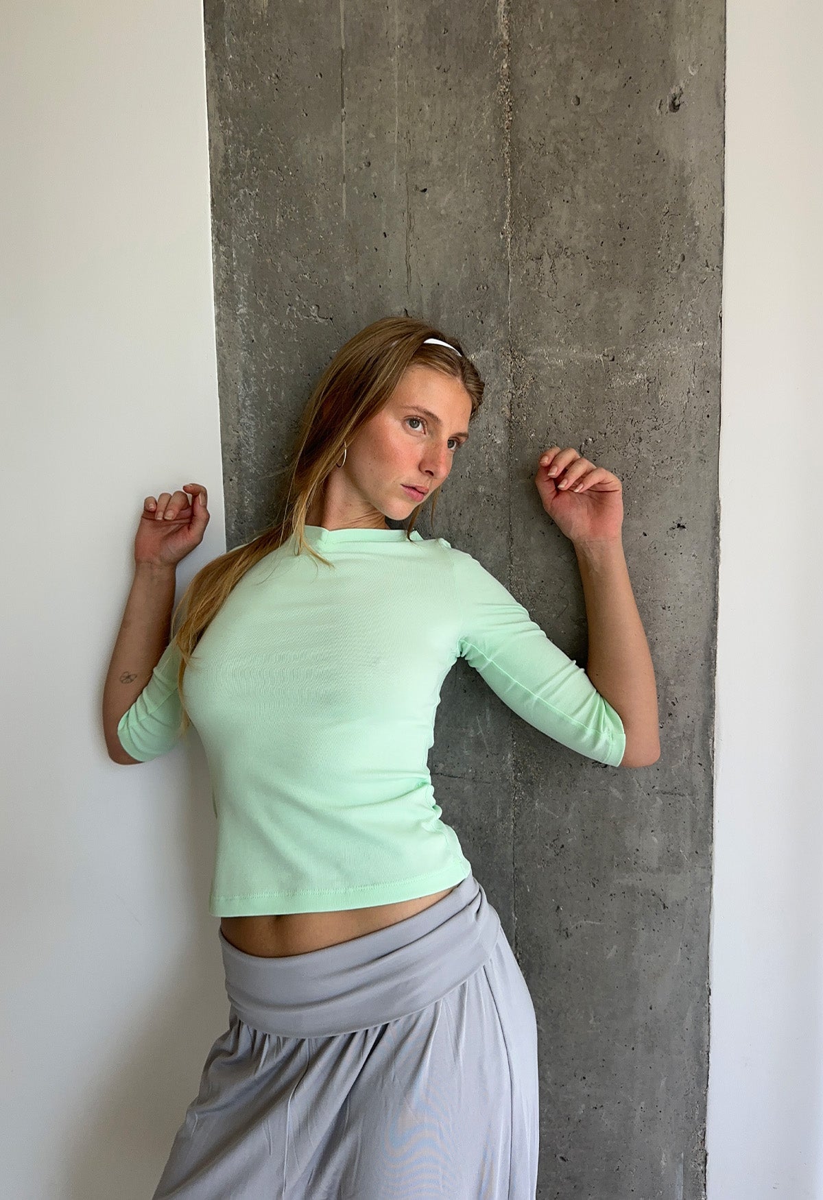 Baby V-Neck Top Menta