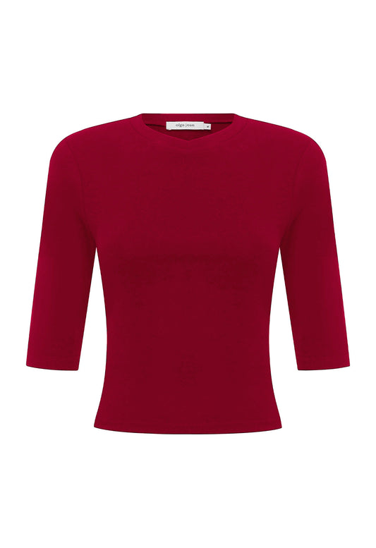 Baby V-Neck Top Rossa