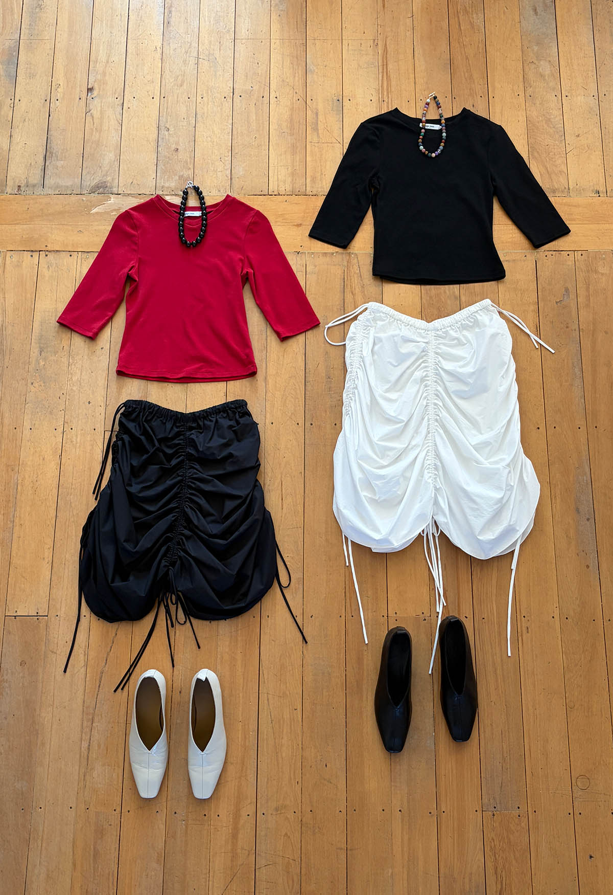 Baby V-Neck Top Rossa (Original Fit)