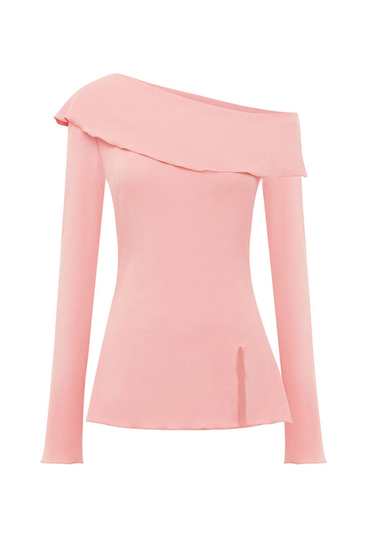 Bardot Long Sleeve Top Rosa