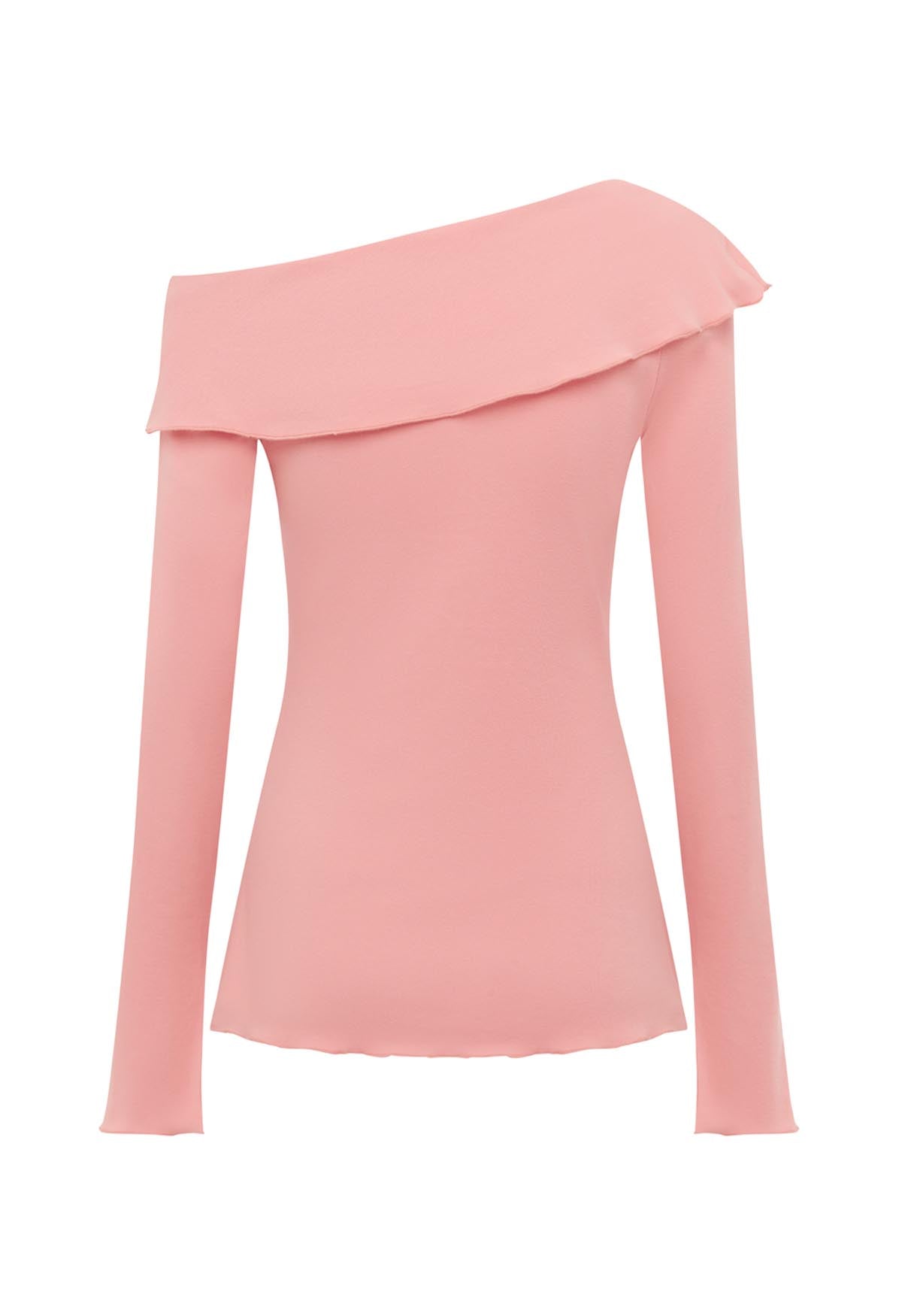 Bardot Long Sleeve Top Rosa