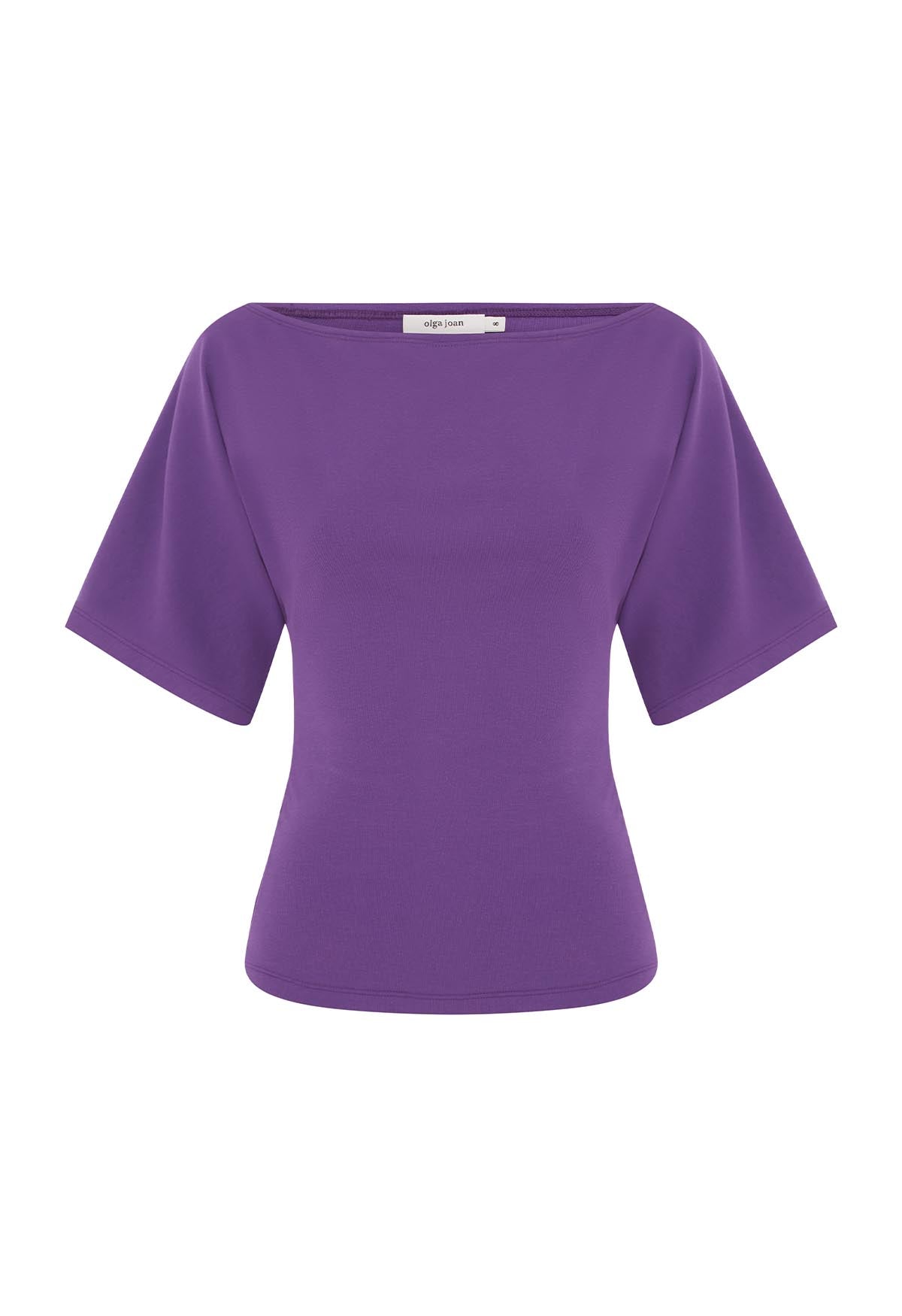 Bardot Ruched Top Viola