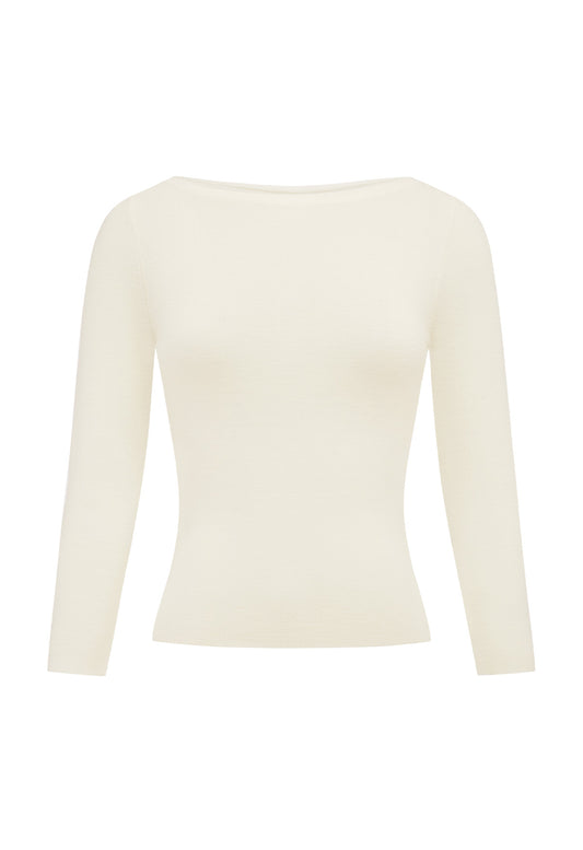 Bateau 3/4 Knit Top Bianca