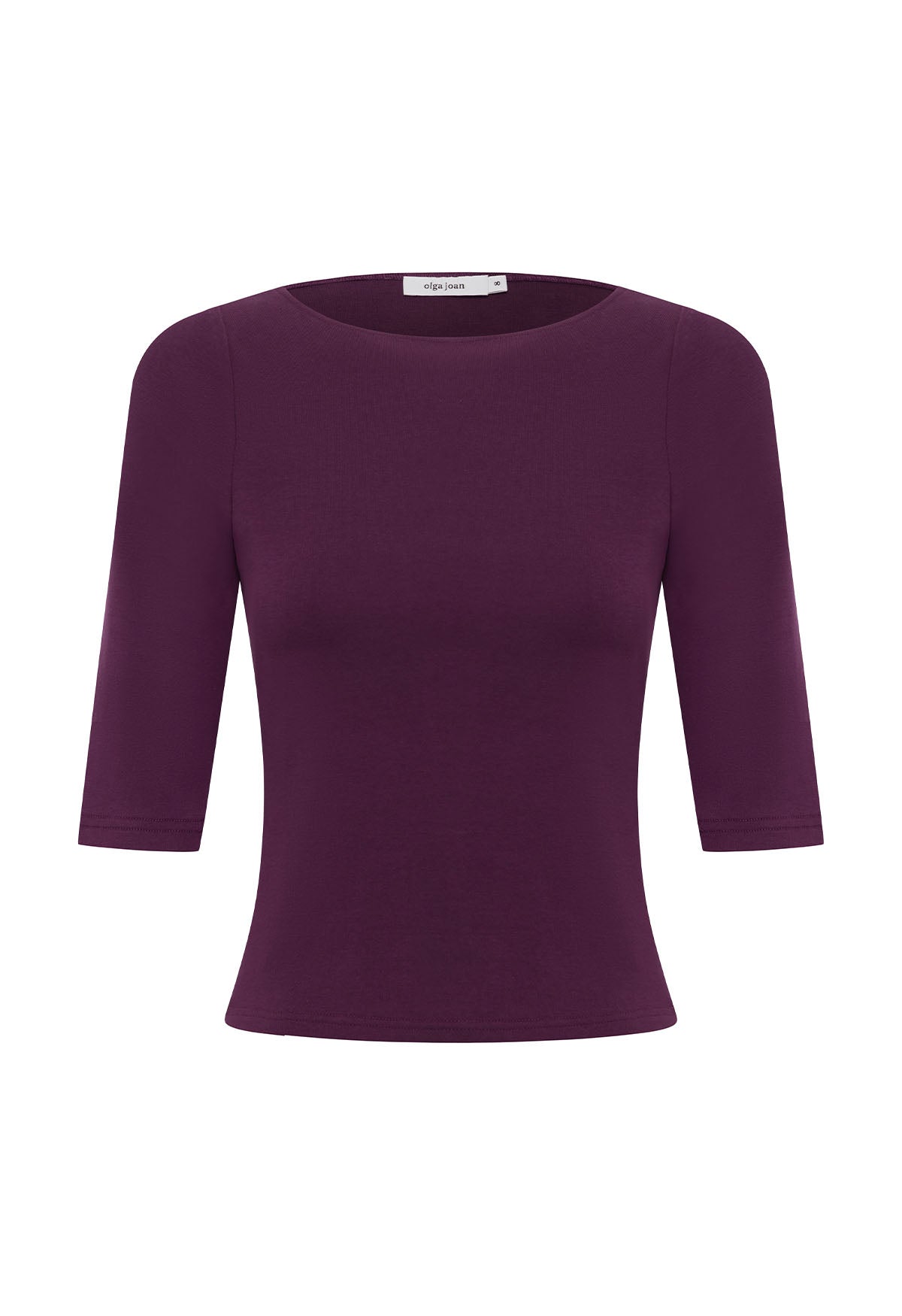 Bateau 3/4 Top Aubergine