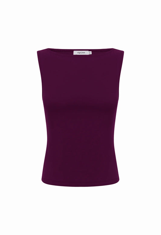 Bateau Tank Aubergine