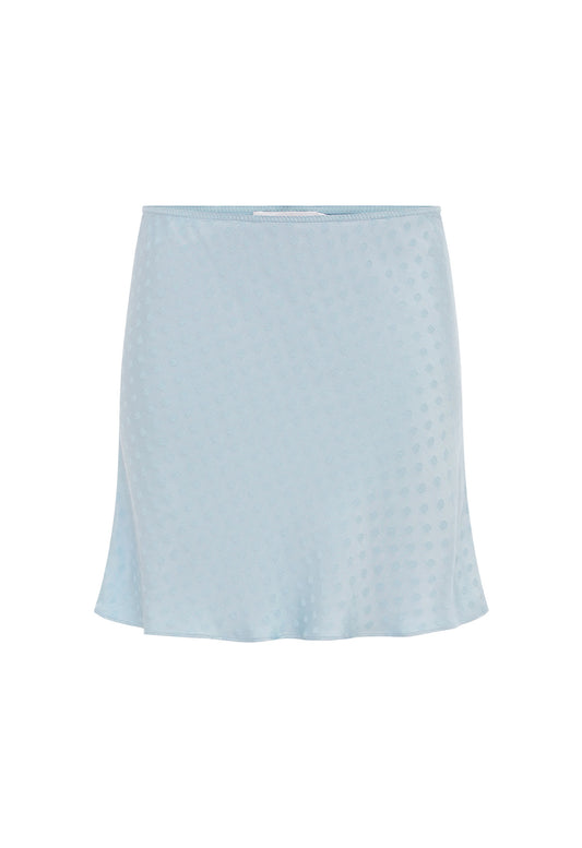 Bias Mini Skirt Jacquard Cielo