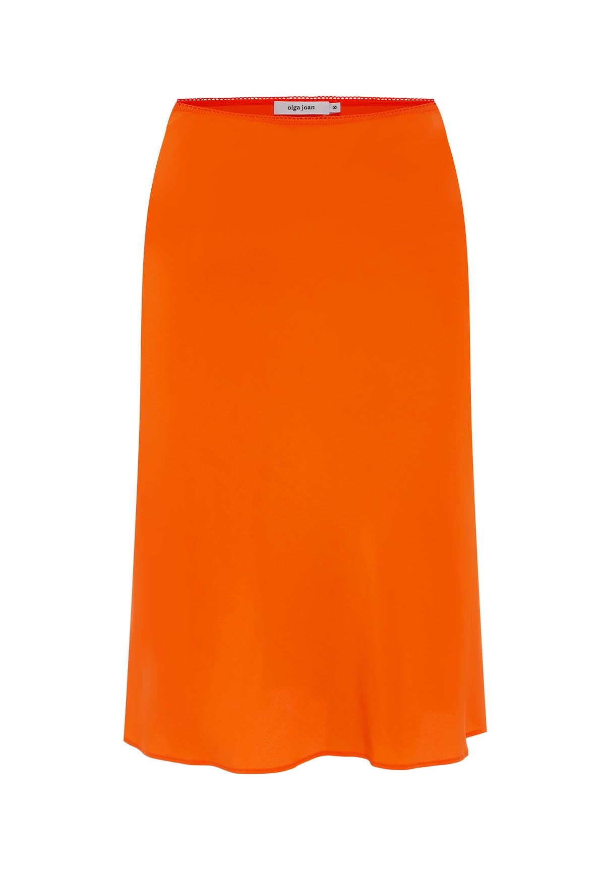 Bias Knee Skirt Arancia