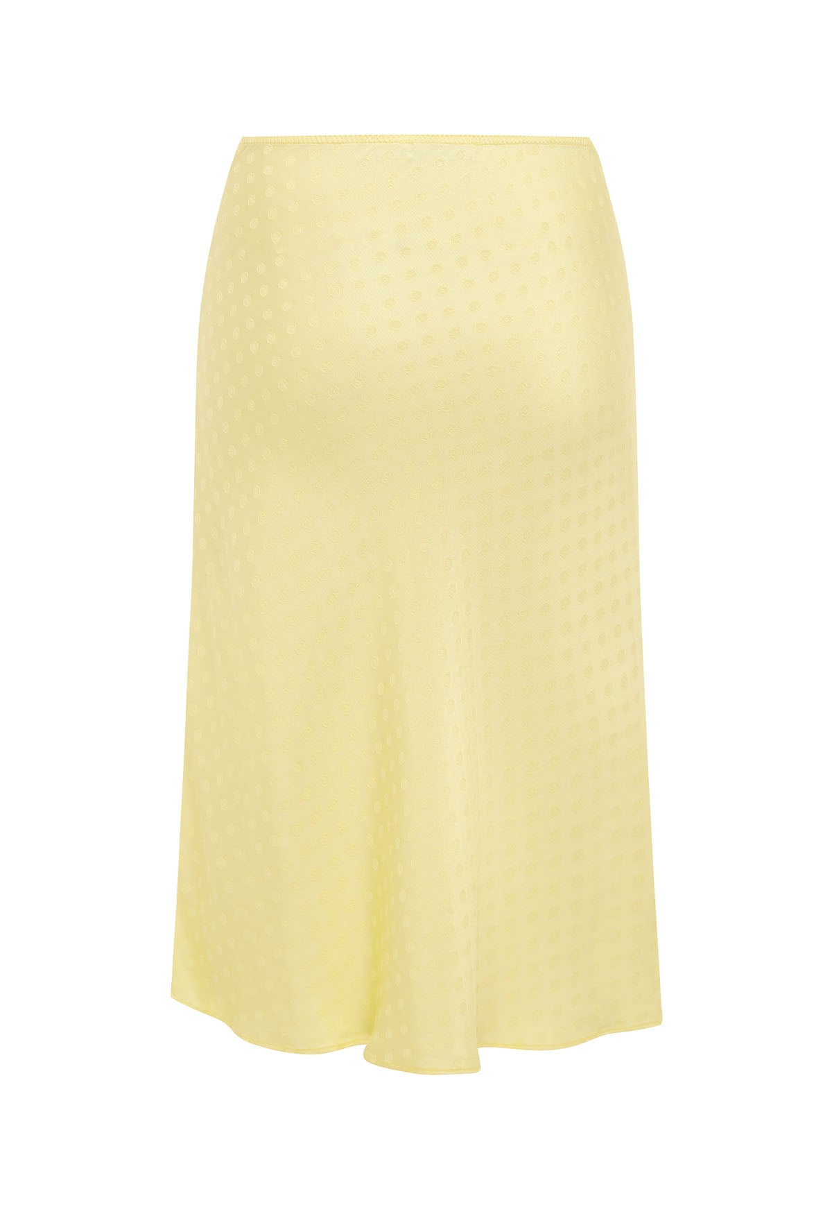 Bias Knee Skirt Jacquard Limone
