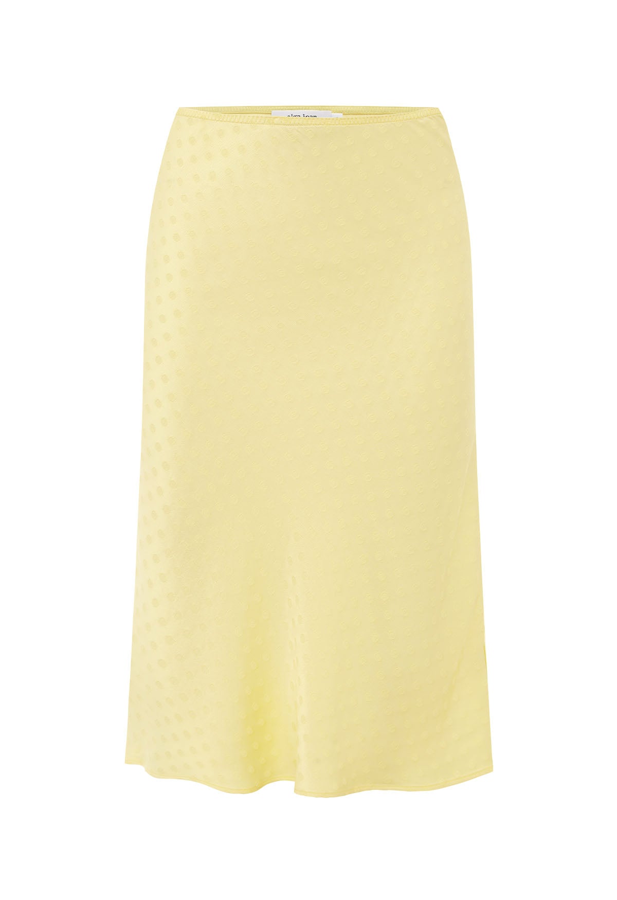 Bias Knee Skirt Jacquard Limone