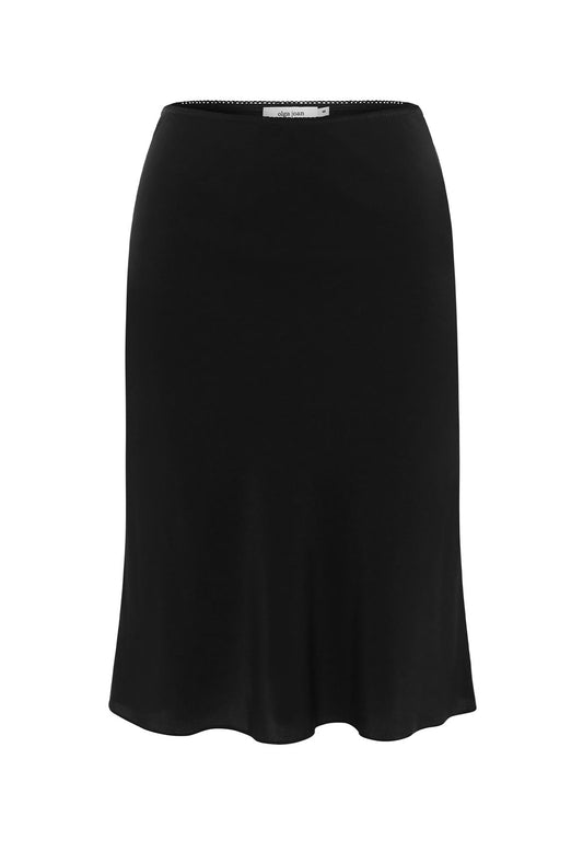Bias Knee Skirt Nera Silk