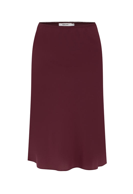 Bias Knee Skirt Vino