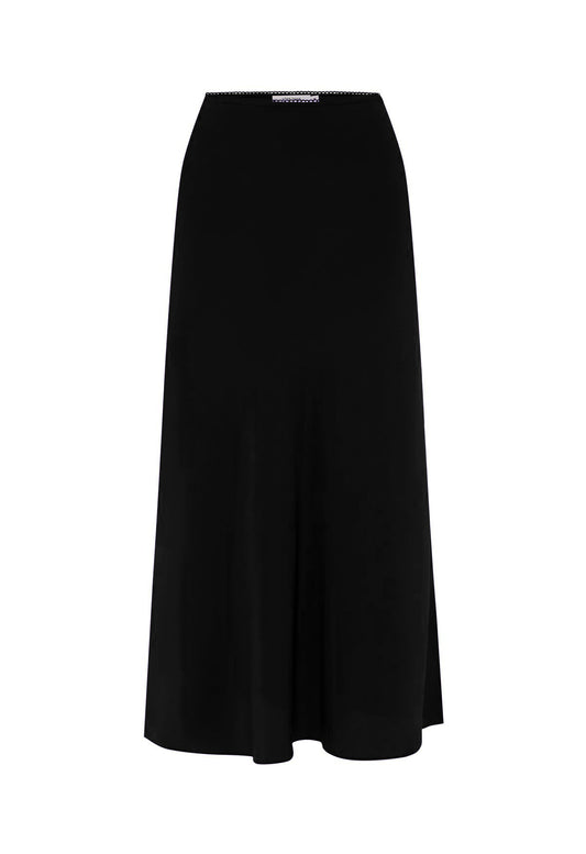 Bias Mid Skirt Nera