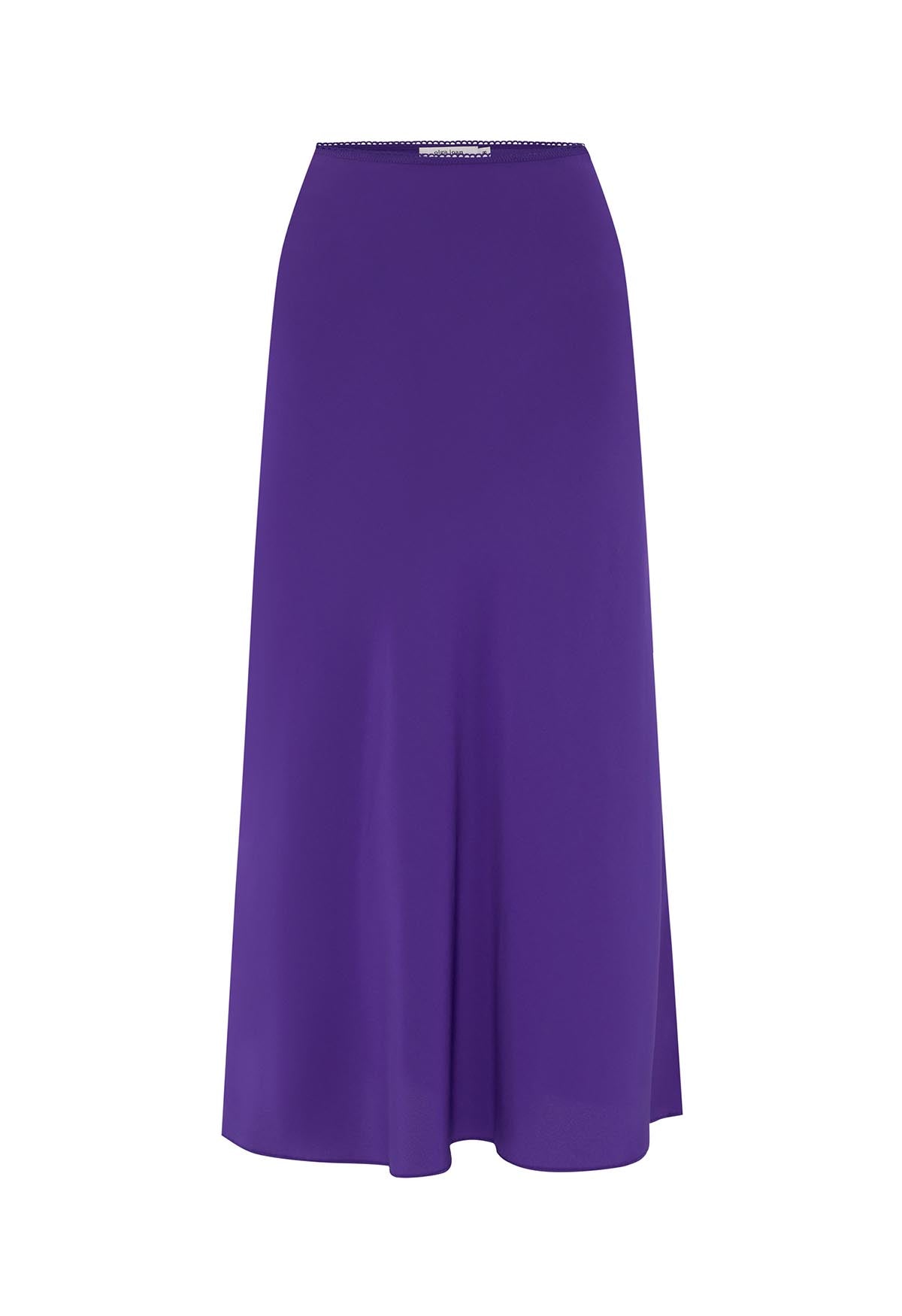 Bias Mid Skirt Viola