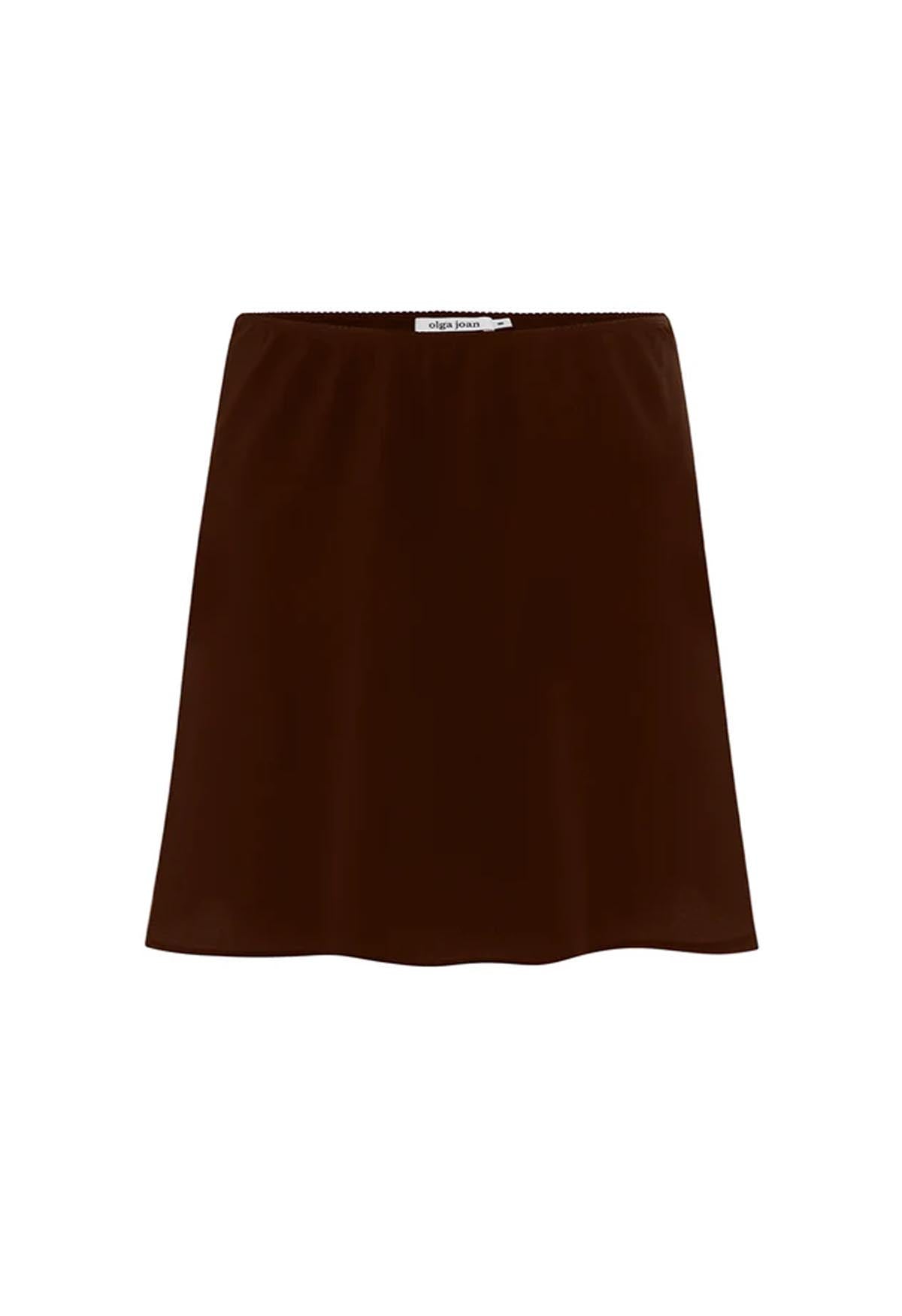 Bias Mini Skirt Ciocco
