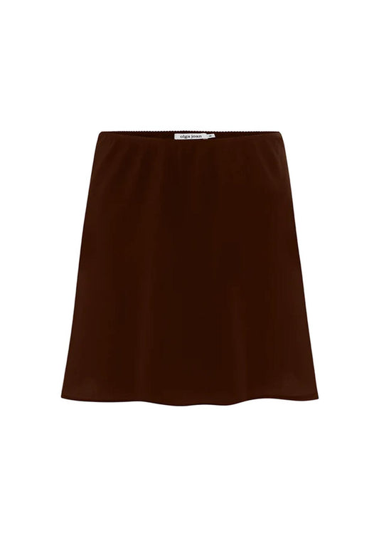Bias Mini Skirt Ciocco