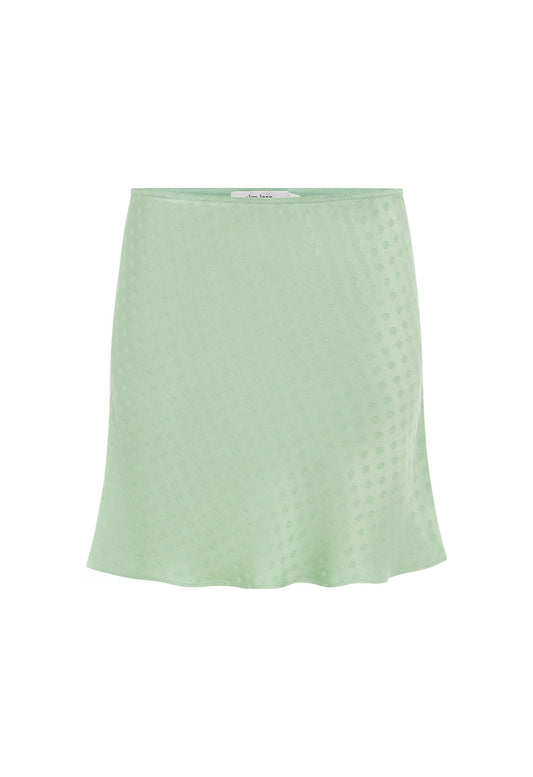 Bias Mini Skirt Jacquard Menta