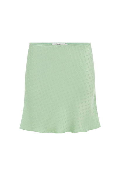 Bias Mini Skirt Jacquard Menta – Olga Joan