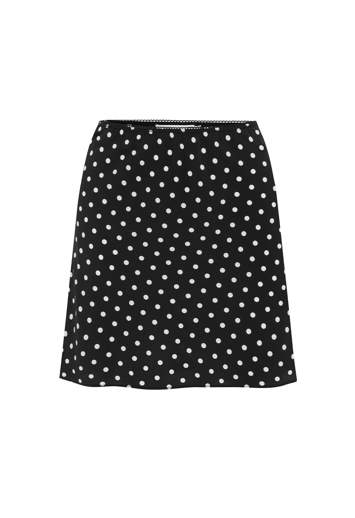 Bias Mini Skirt Pois Nera