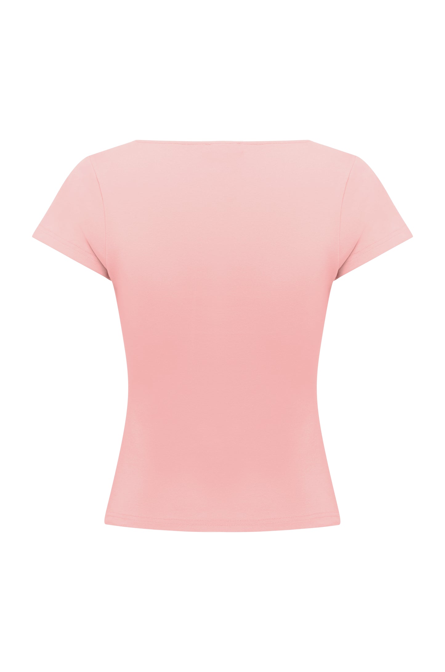 Button-Through Tee Rosa