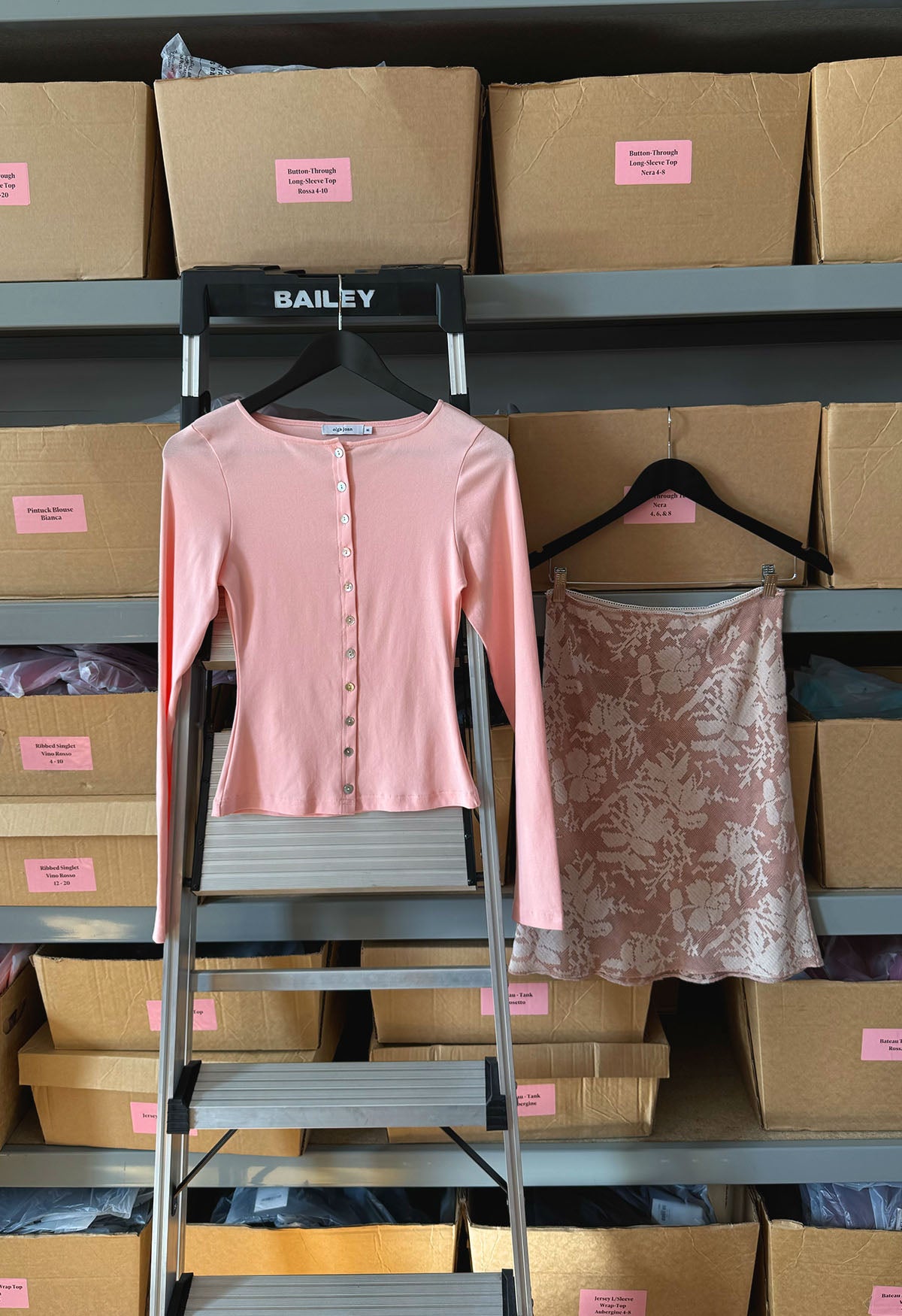 Button-Through Long Sleeve Top Petalo