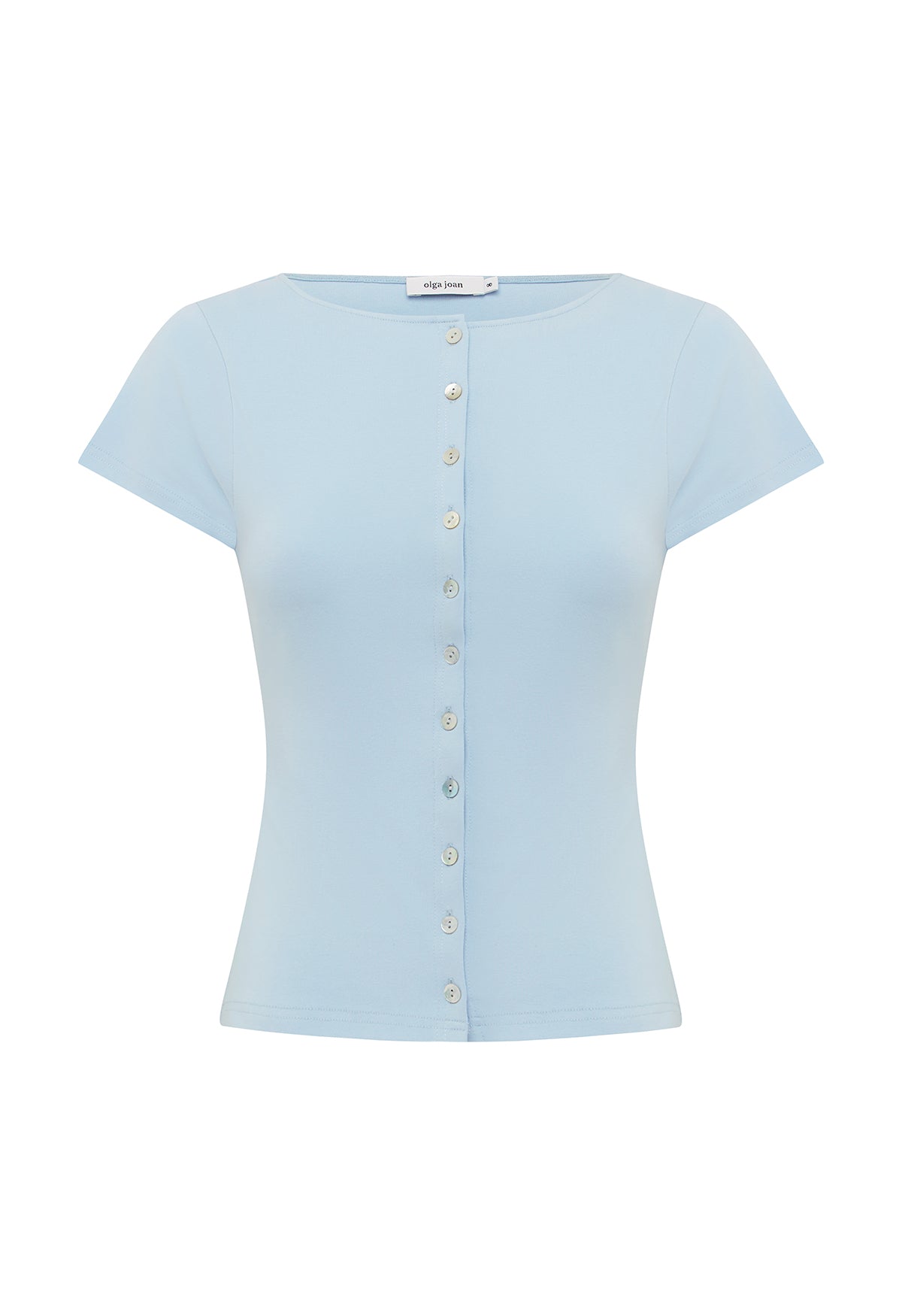 Button-Through Tee Cielo