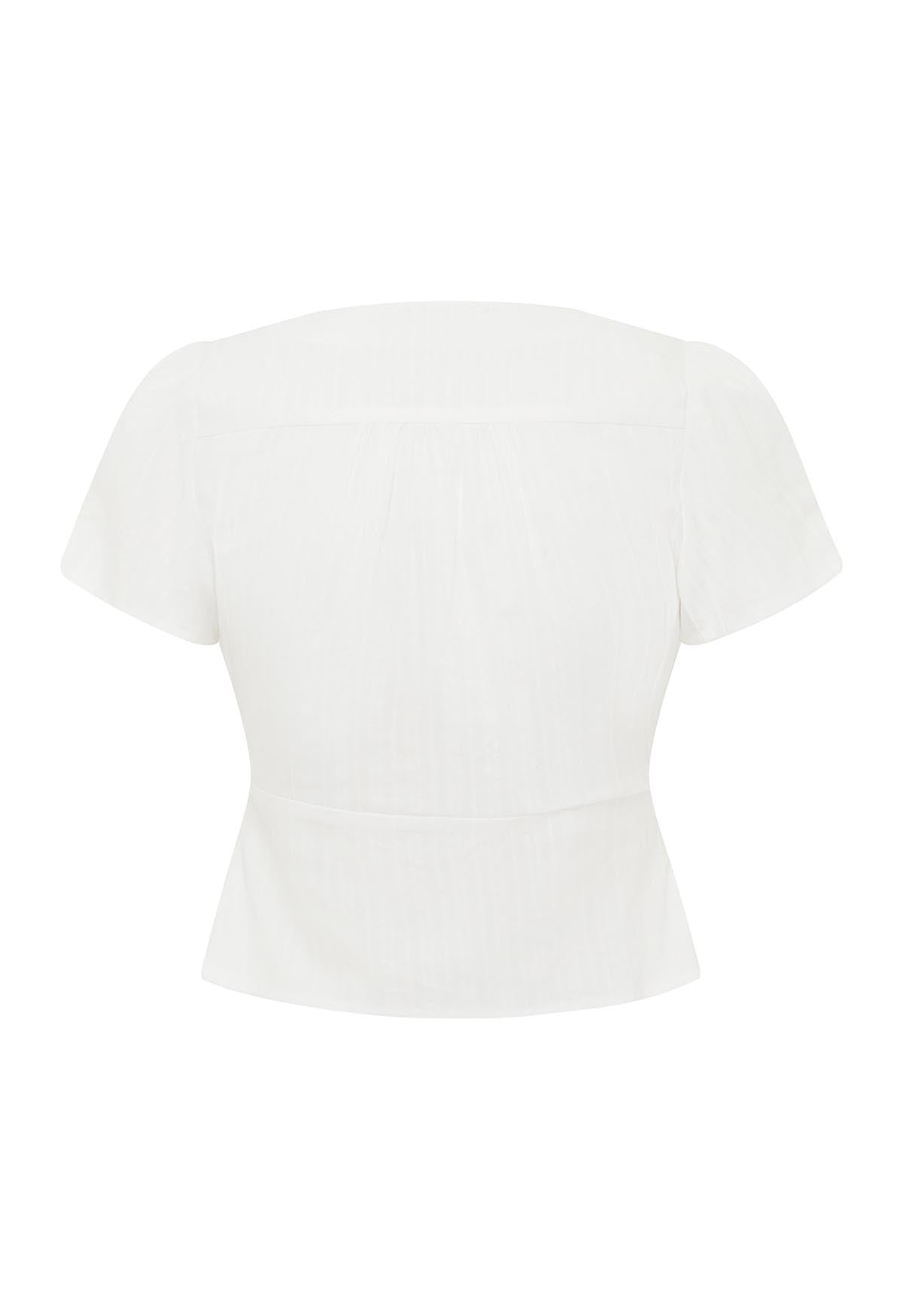 Cap-Sleeve Top Bianca – Olga Joan